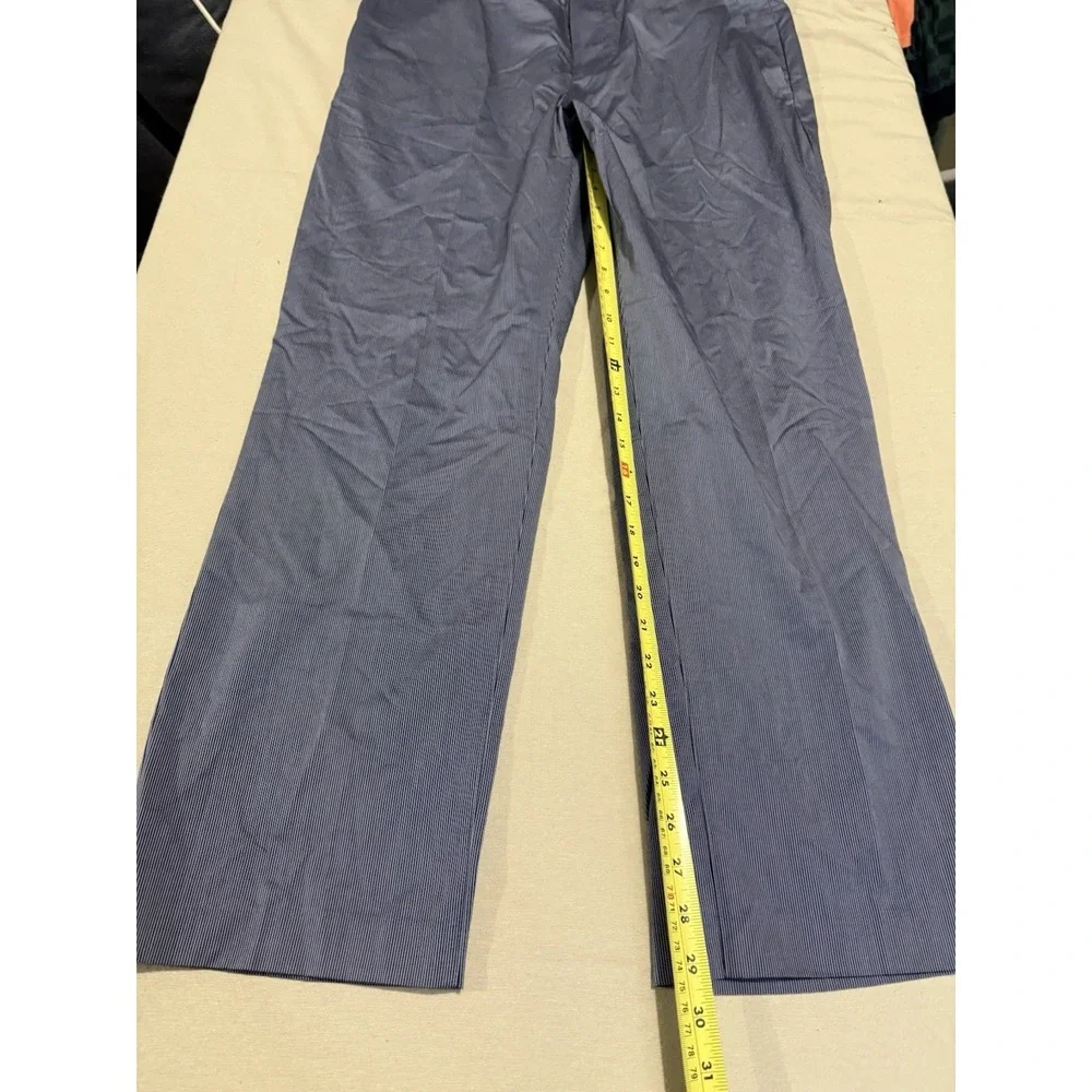 Bonobos Friday Men's Straight-Leg Pants‎ Stretch Chino Blue Tonal Stripe 36x30